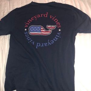 Navy blue Vineyard Vines American flag tee